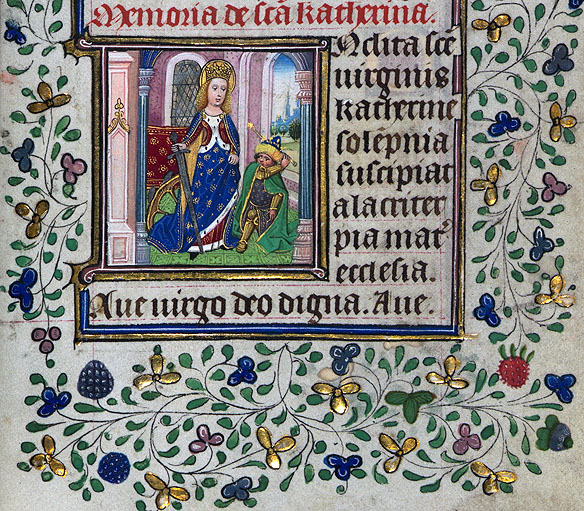 Ecaterina, ilustratie de Ceaslov Olandez, 1425-1450 IN