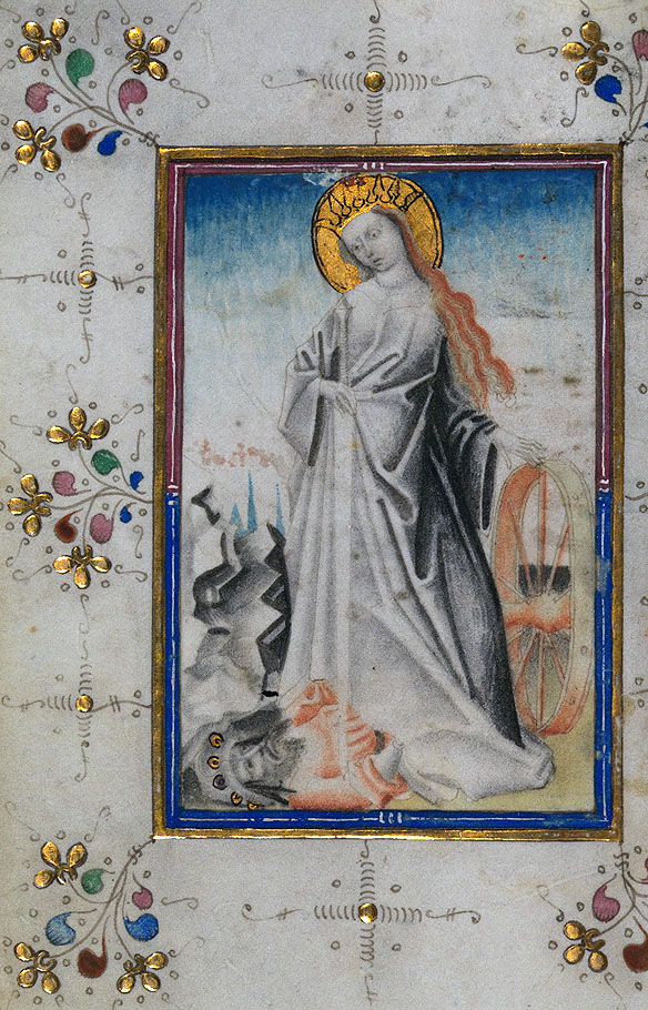 Ecaterina, ilustratie de Ceaslov Olandez, 1440-1460 IN
