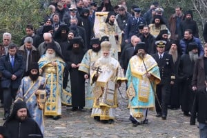 The feast of Theophany at Vatopedi Monastery, Holy Mount Athos – 2015