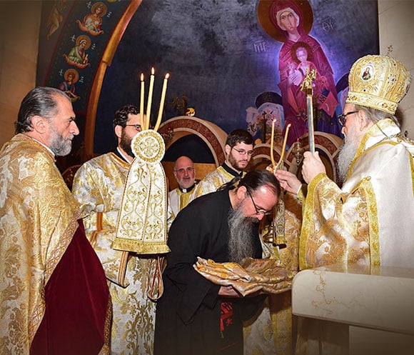 H.E. ARCHBISHOP DEMETRIOS OFFICIATED AT THE LITURGY AT ST. NICHOLAS GREEK ORTHODOX SHRINE CHURCH IN FLUSHING, NY DEC 6TH, 2015. H.E. ALSO OFFICIATED AT THE ORDINATION OF DEACON MAXIMOS. THE COMMUNITY ALSO CELEBRATED THEIR 60TH ANNIVERSARY AS A PARISH. PHOTO:© DIMITRIOS PANAGOS-GANP/ΔΗΜΗΤΡΗΣ ΠΑΝΑΓΟΣ