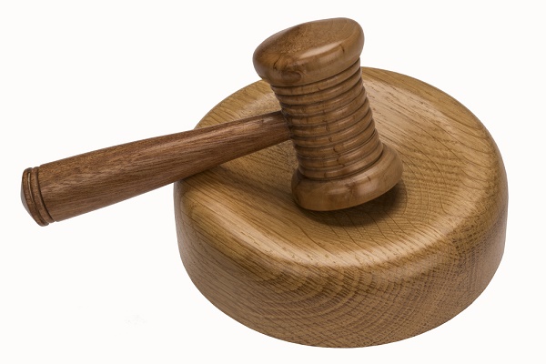 Auctioneer or Judges Gavel - Isolated